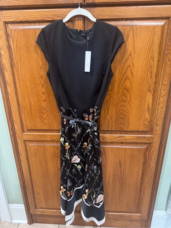 chocolate brown shirt dress Piero Wool Twill Size:S 4-6 Straps & Sleeves_Short Sleeve Hippie Chic Wedding Dresses